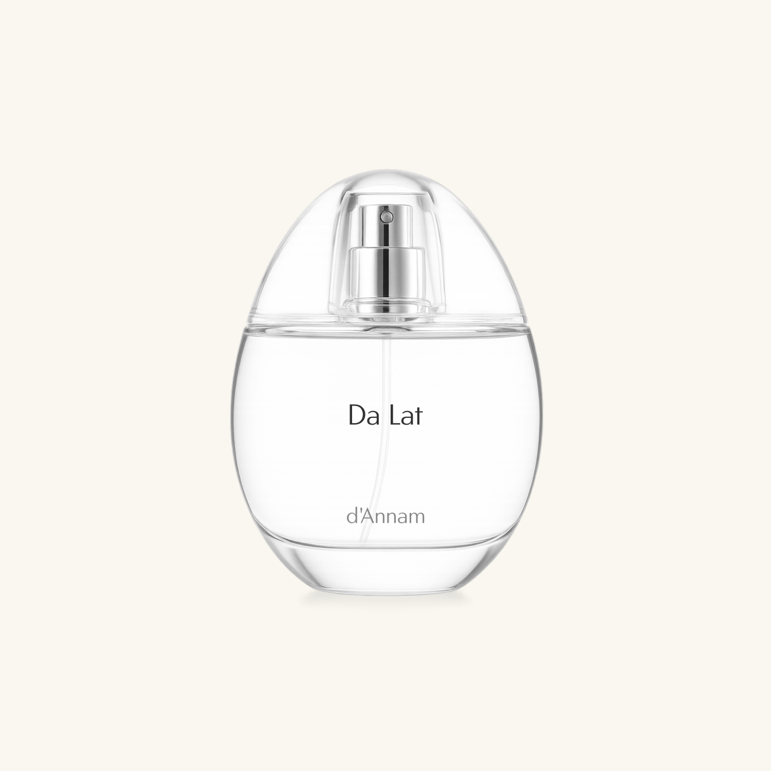 Da Lat d'Annam perfume bottle on a light beige background
