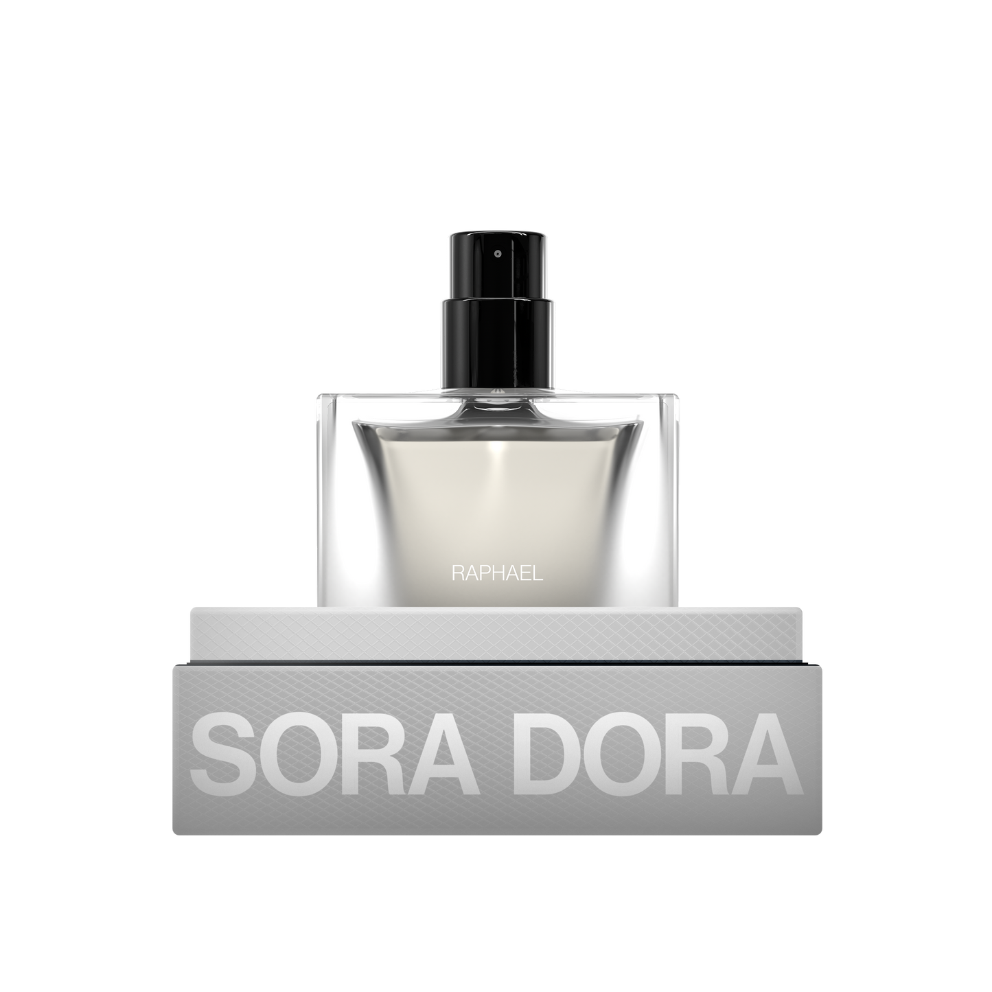 Sora Dora perfume bottle on a white background