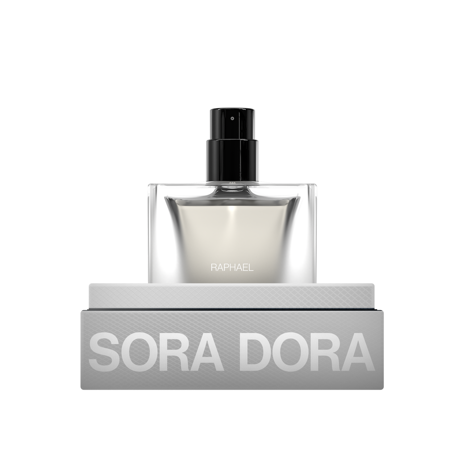 Sora Dora perfume bottle on a white background