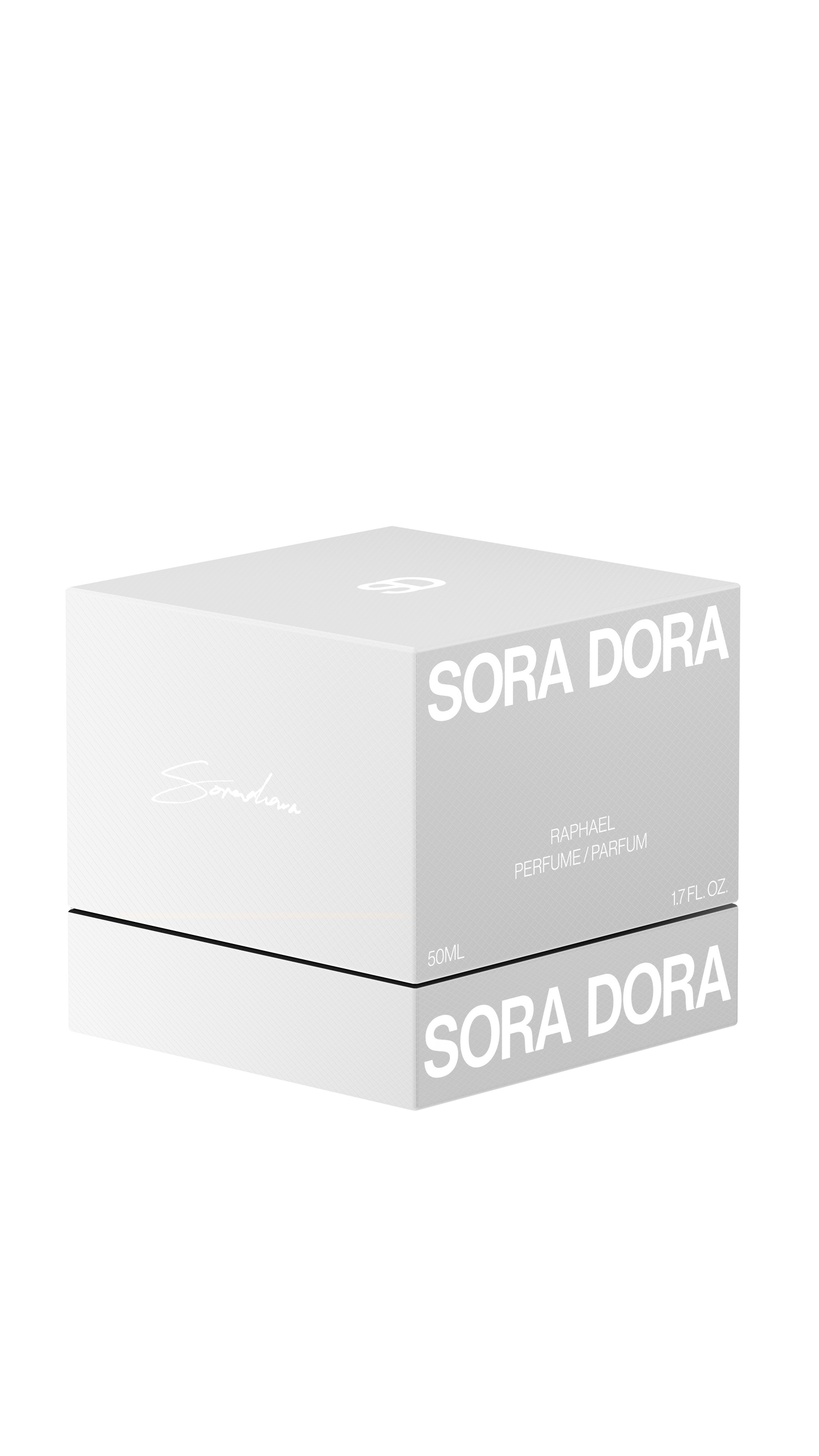 Sora Dora perfume packaging on a white background
